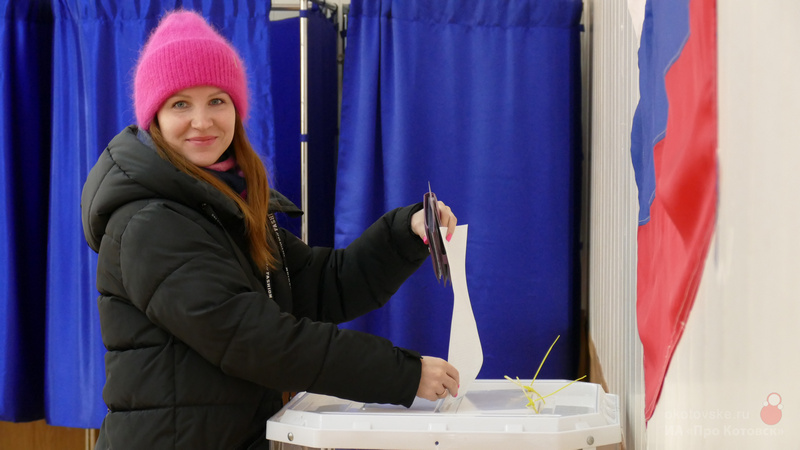 Жители Котовска активно участвуют в выборах президента России.