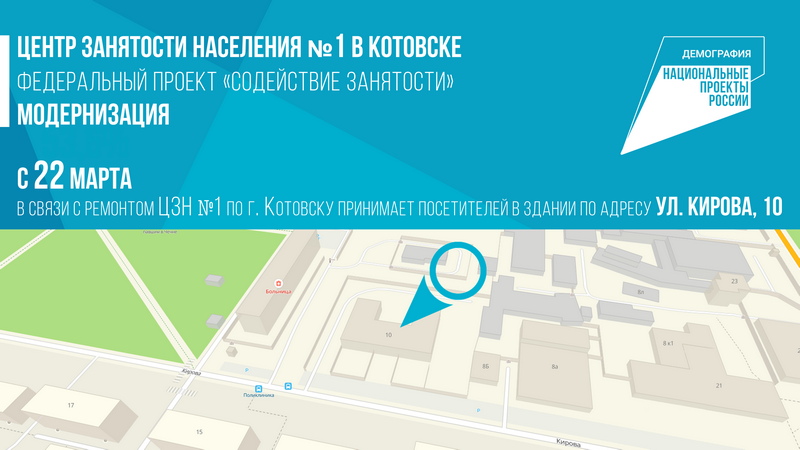 В Котовске начинается модернизация Центра занятости населения в рамках национального проекта «Демография».